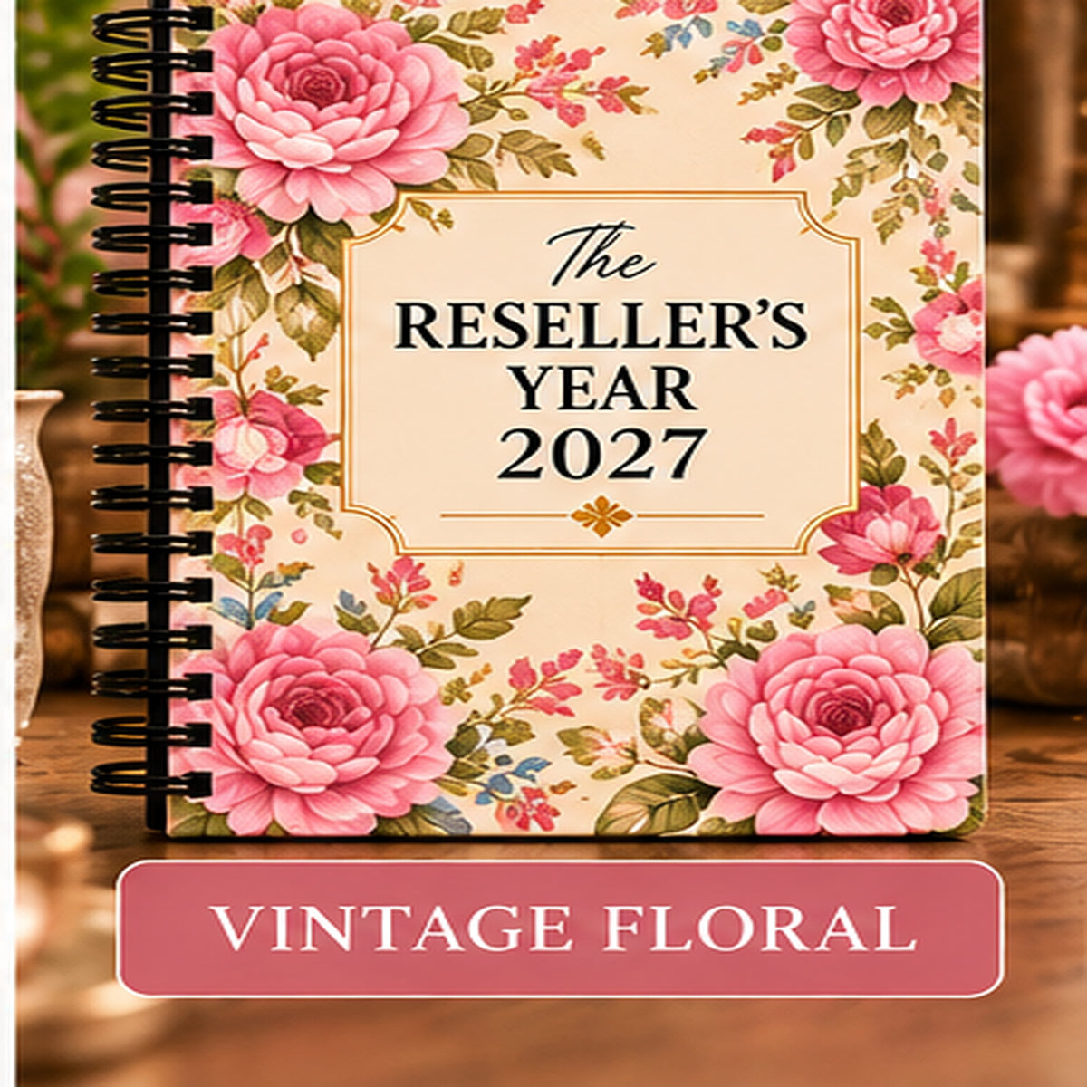 The Reseller’s Year 2027 – Vintage Floral Reseller Business & Home Planner
